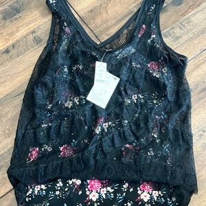 White House Black Market NEW Lace Floral Cami S